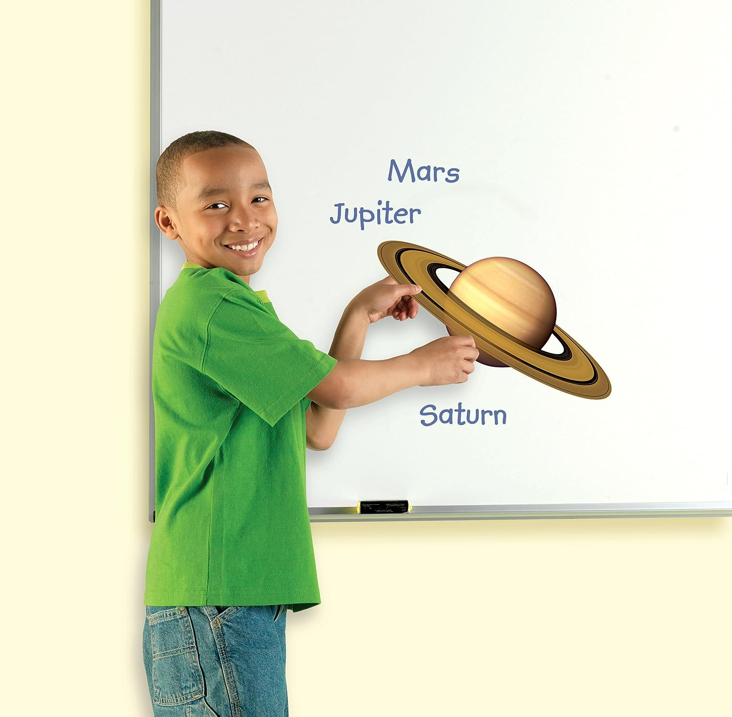 Learning Resources Giant Magnetic Solar System, Whiteboard Display, 13 Piece Set, Ages 5+ image number 2
