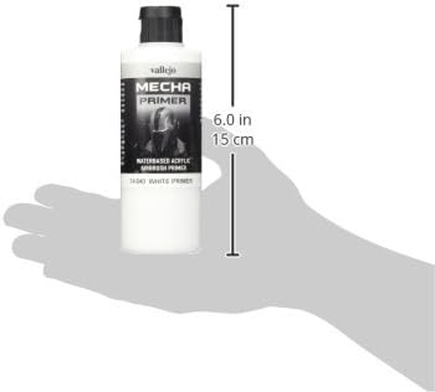 Vallejo Tabletop Supplies Mocha Colour White Primer 60Ml Modelling Kit image number 1