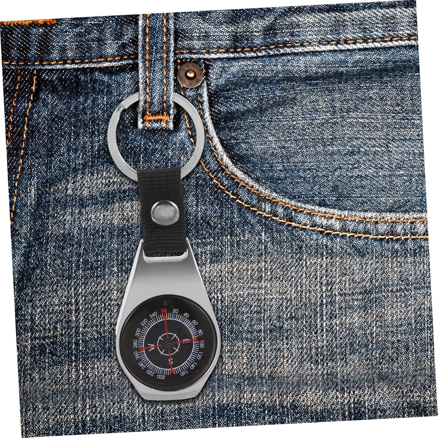 KICHOUSE 2Pcs Pocket High Precision Outdoor Navigation Tool for Camping Hiking and Survival image number 1