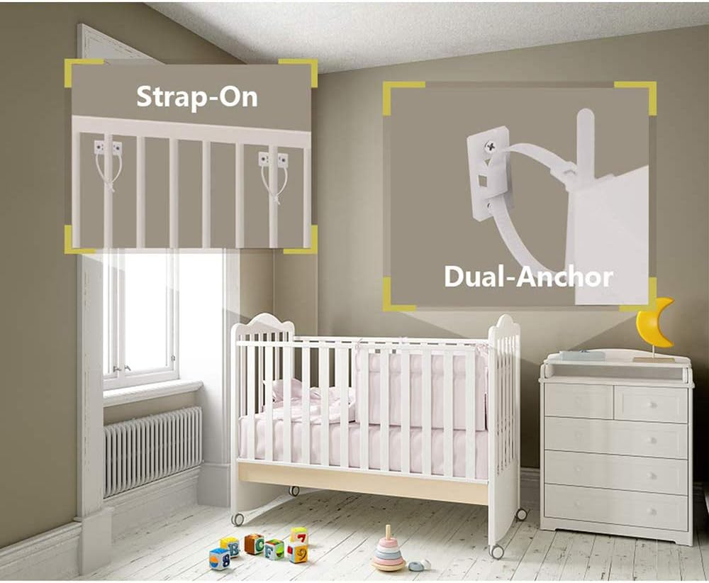 Furniture Anchors for Baby Proofing(12 Pack) Furniture Straps Kit anti Tip, Easy Installation Furniture Wall Anchors for Firmly Fixing, Adjustable Earthquake-Resistant Child Safety Straps