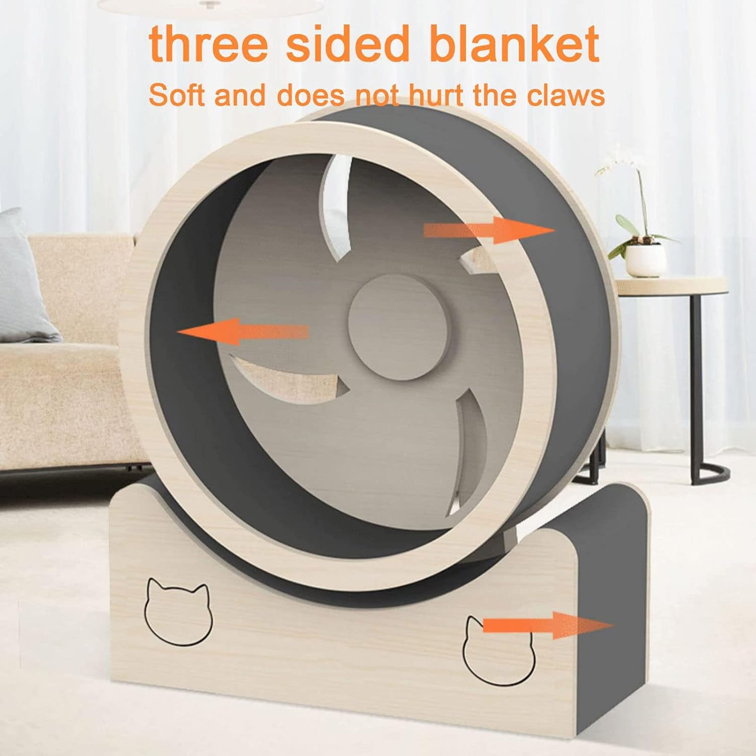 Cat Treadmill Cat Running Wheel Exercise Wheel Running,Spinning,And Scratching Fun Cat Spinning Wheel Great for Physical Activity and Reducing Boredom image number 5