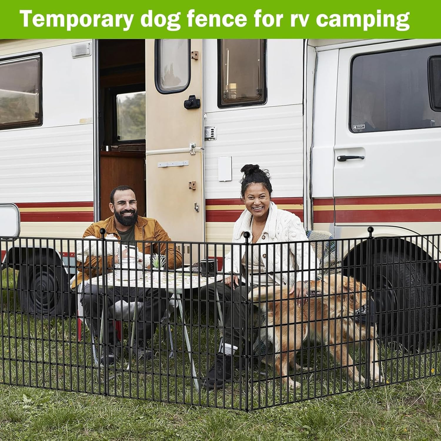 Black Decorative Garden Fence, 74 * 81Cm Rustproof Metal No Dig Animal Barrier, Arched Flower Border Panel Fencing Stakes with Gate for Dog Rabbit Yard Patio Outdoor Decor, 10Pack