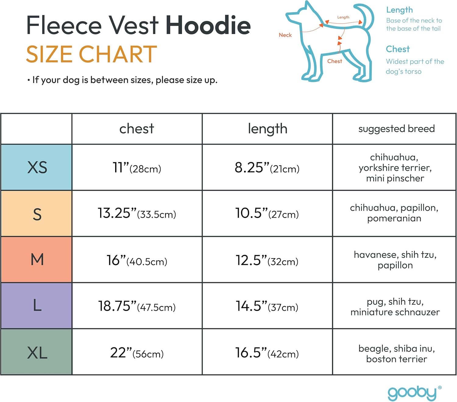 Gooby - Fleece Vest Hoodie, Small Dog Pull over Hooded Fleece Jacket with Leash Ring, Red, X-Large