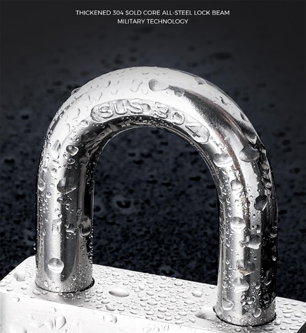 Bike Chain Lock, Gate Chain Lock, 304 Stainless Steel Materials. No Rust, Corrosion Resistance, Premium Case-Hardened Security for Motorcycles, Bike, Generator, Gates,Outdoor (20 INCH Chain Lock)