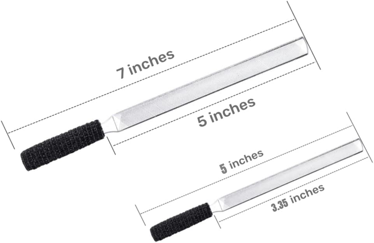 2 Pieces Toe Nail Files for Thick Nails,Stainless Steel, 4 Sides for Men Seniors & Dogs image number 4