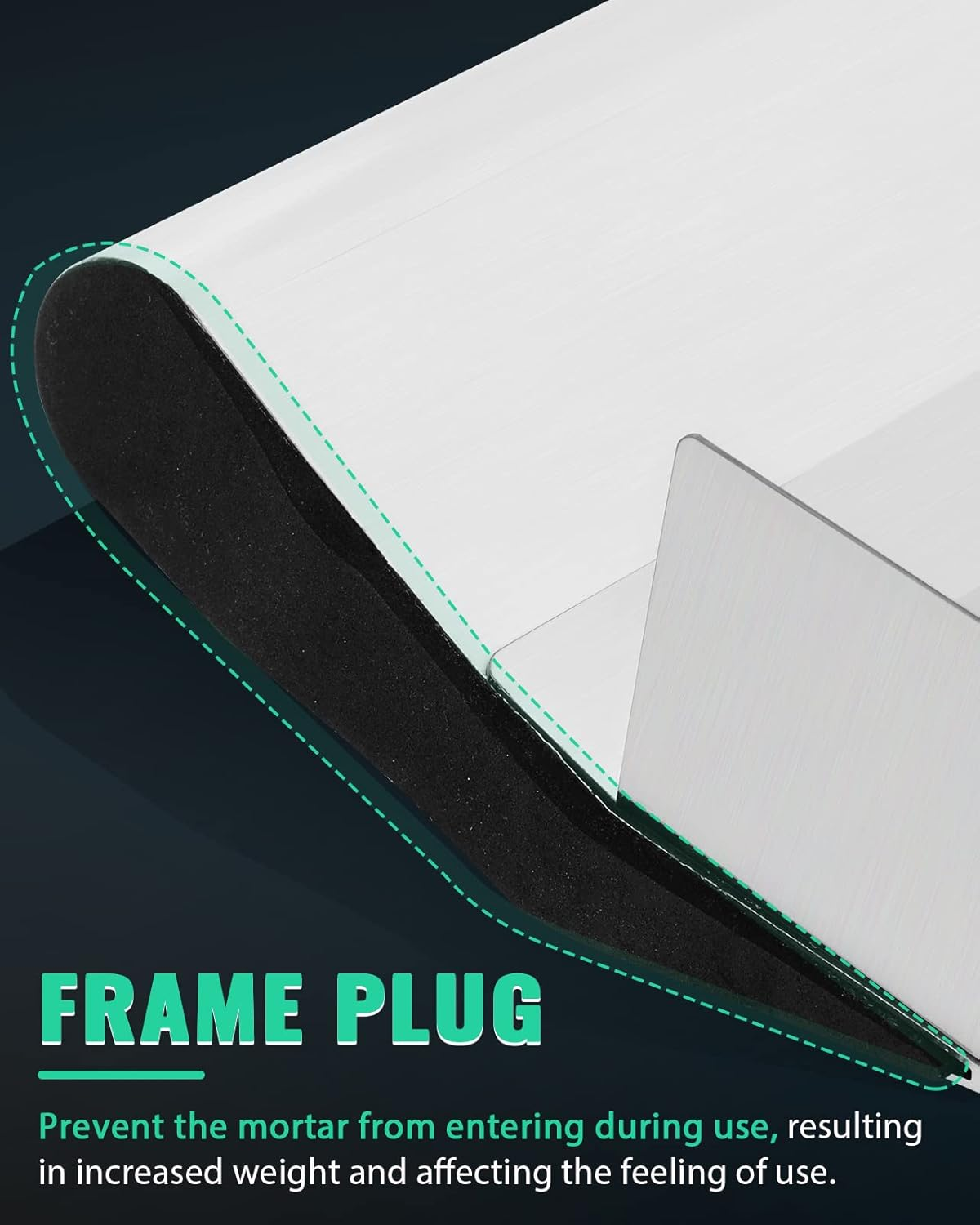 Mxmoonfree Tile Tools 24'' Large Tile Trowel 2/5" X 2/5" Square Notch Trowel Tile Adhesive Spreader, Perfect for Large Tiles Flooring & Tiling Masonry Hand Trowel image number 1