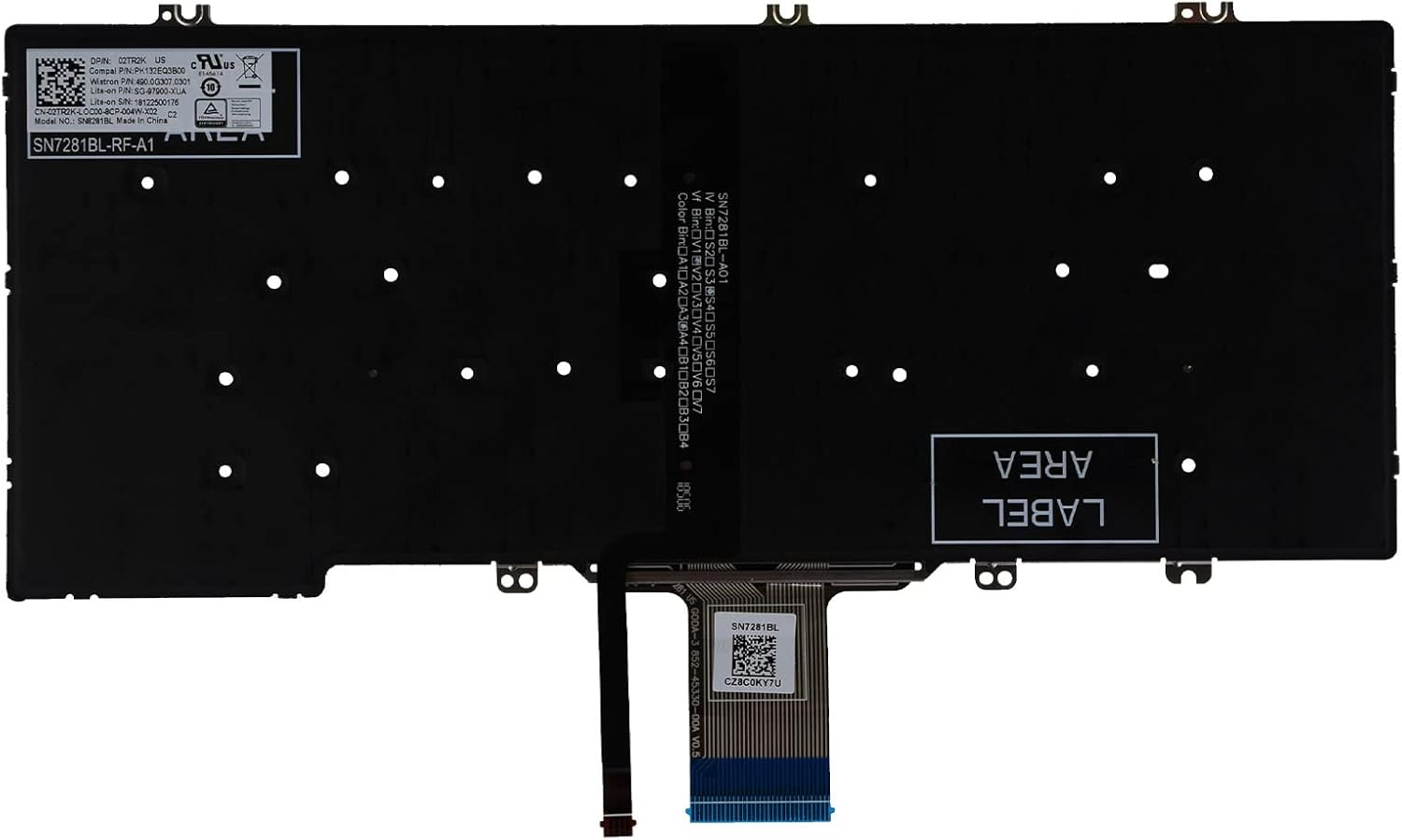 SUNMALL Replacement Keyboard Compatible with Dell Latitude 5300 7300 with Backit No Frame image number 1