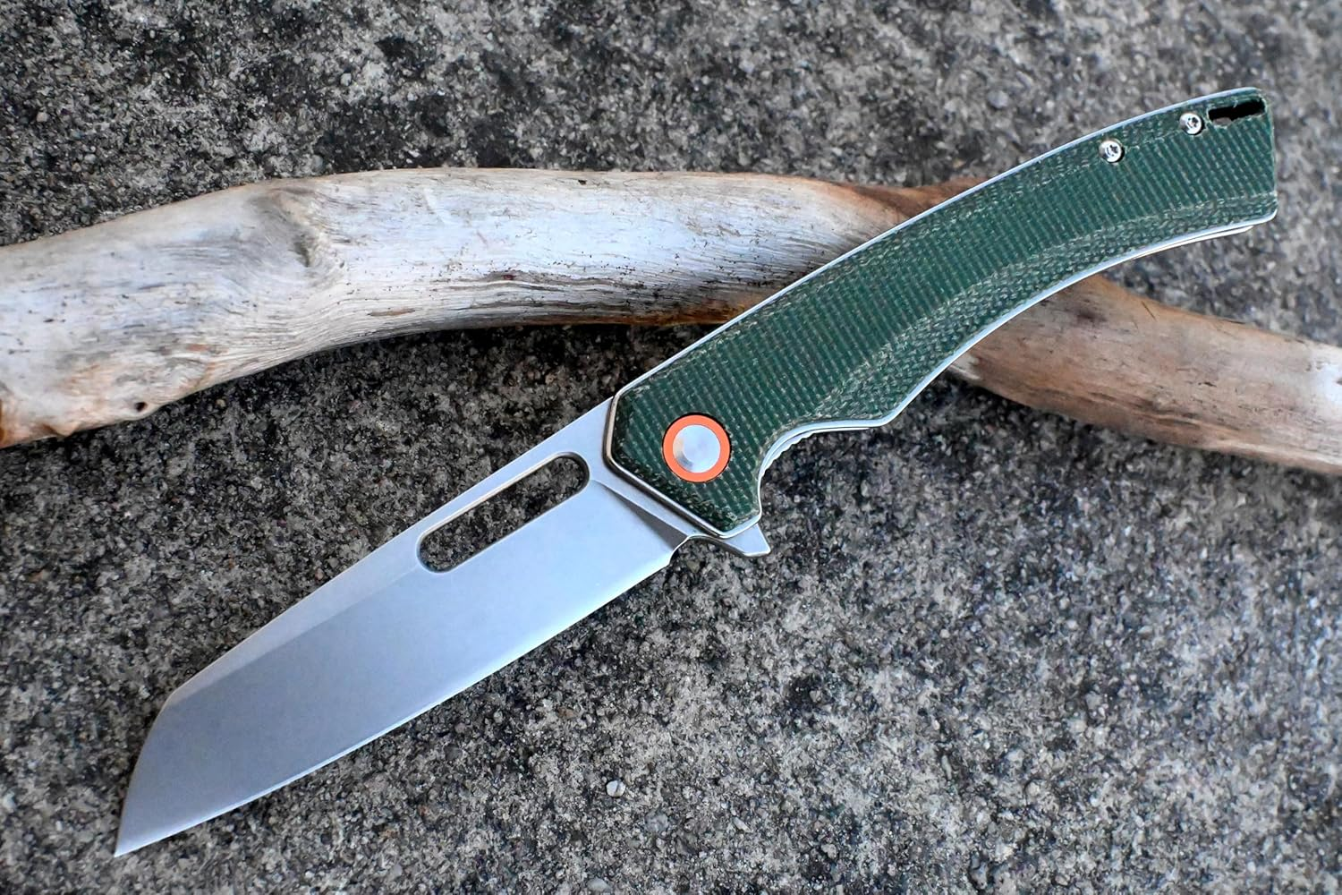 EDC Pocket Knife-Pocket Knife-Micarta Handle-D2 Steel-Folding Knife for Edc-Everyday Carry Knife for Men and Women-Indoor/Outdoor Gift image number 4