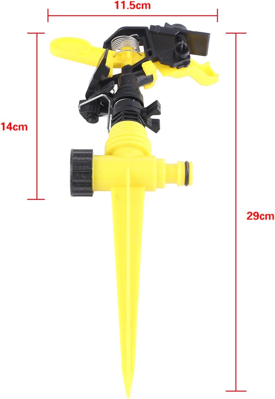 360&deg; Garden Rotating Sprinkler, Long Distance Irrigation Circular Lawn Sprinkler, Double Water Supply Spout Water Saving Design, Garden Sprinkler Tool for Gardening Outdoor image number 1
