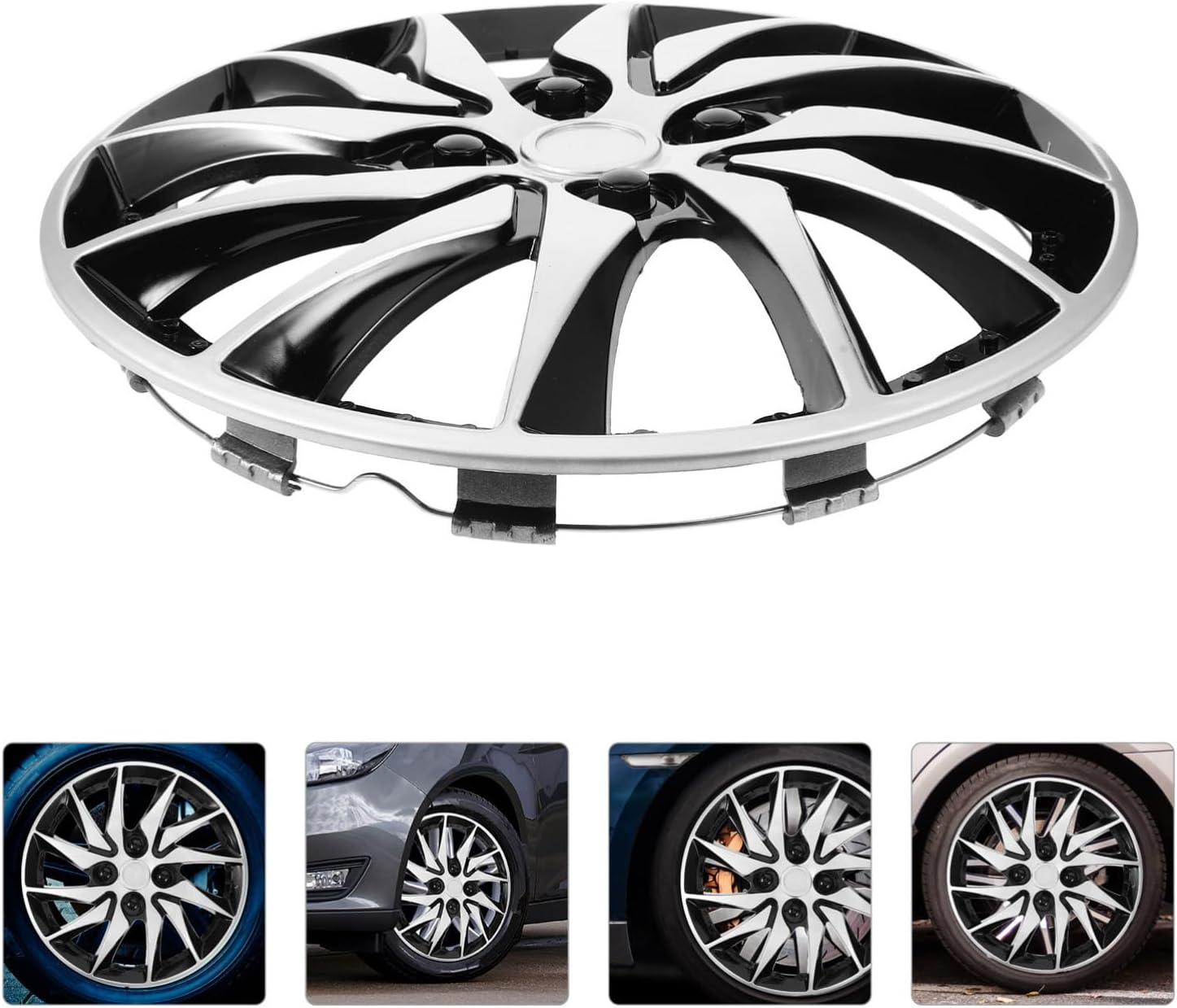 STOBAZA Hub Cap Decorative Wheel Rim Cover Hubcaps for Cars Automotive Hub Caps for Car image number 2
