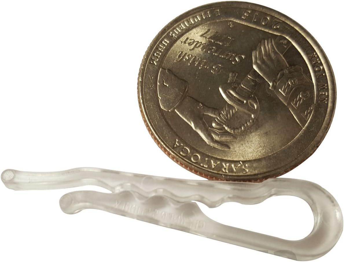 U Shape Clear Durable Plastic Alligator Clips for Shirts Folding Ties Socks and Pants Hold Garments in Place (500 Alligator Clips) image number 3