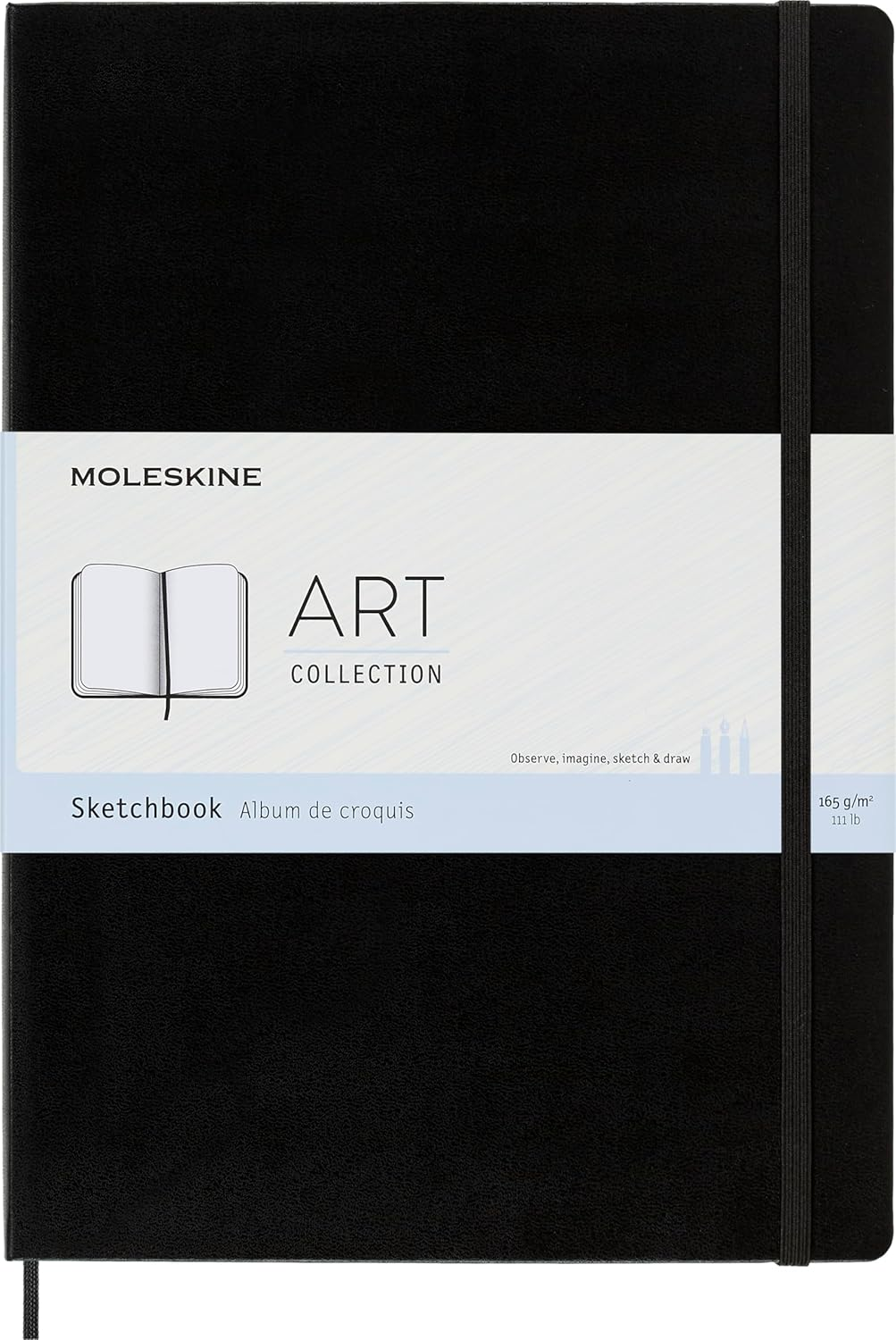 Moleskine Art Sketchbook, Plain A4, Black, 21.59 X 2.1 X 29.85 Cm image number 2