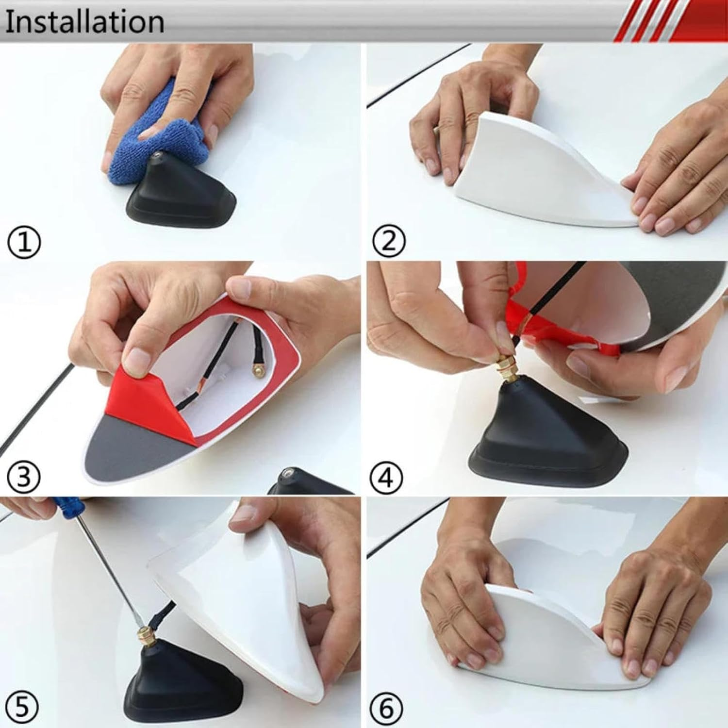 For Subaru Outback,Universal Car Shark Shark Fin Antenna Special - Golden image number 5