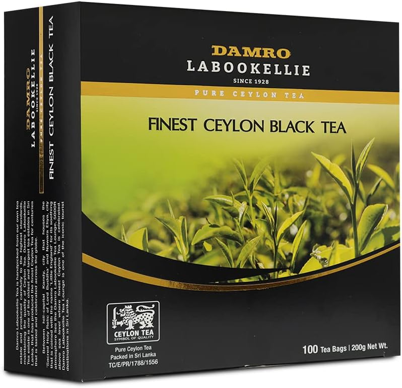 Damro Labookellie Finest Ceylon Black Tea 100 Tea Bags