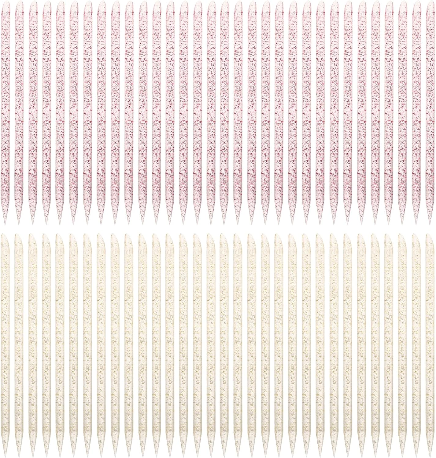 NIYANGLE 600Pcs Nail Art Supplies: Plastic Dotting Sticks - Rhinestone Picker & Cuticle Pusher for Professional and Home Nail Decoration image number 3