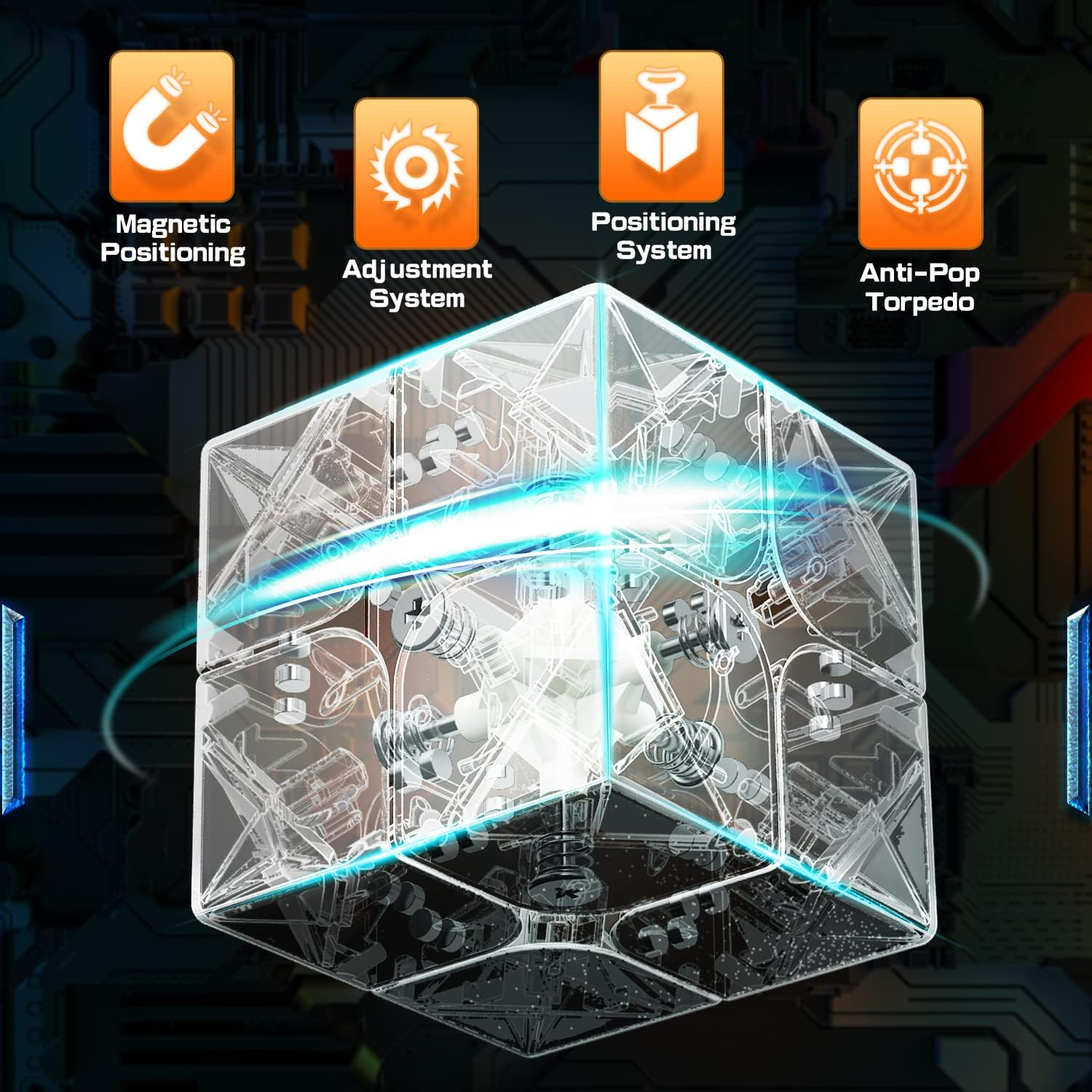 Cubershop Moyu RS2M 2022 Evolution 2X2 Magnetic Speed Cube, Professional Upgraded Version of 2020 Model, Evo Pro Version image number 1