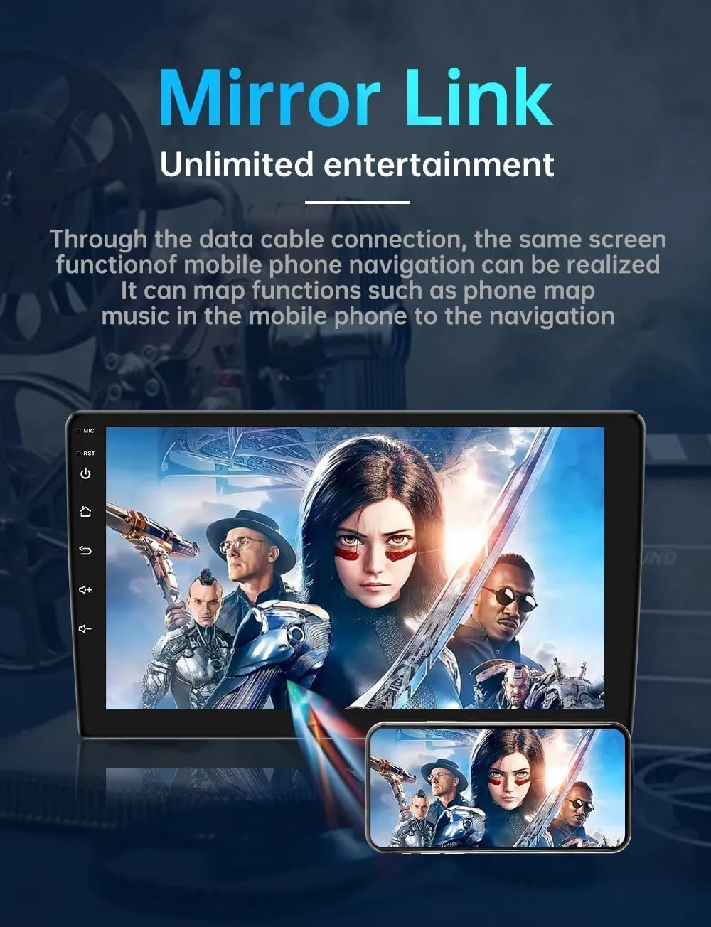 Rolax Android 13 Compatible with Toyota Hilux 2015-2023 RHD Navigation GPS Car Radio Multimedia Video Player DSP Stereo 4G Bluetooth Wifi Backup Camera SWC image number 4