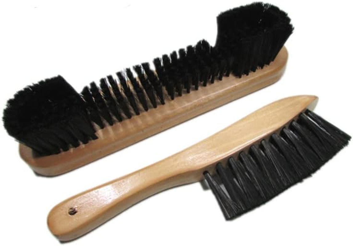 Paifeancodill Billiards Pool Table and Rail Brush Set, 2Pcs Billiard Pool Table Nylon Bristle Brush,Wood Handle Billiards Pool Snooker Accessories Snooker Table Brush Set,Billiards Brush
