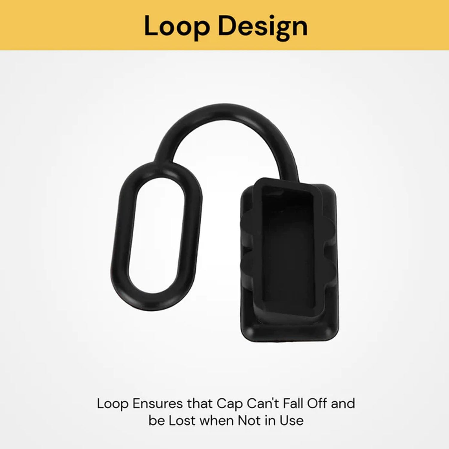 EZONEDEAL 4Pcs 50AMP Battery Dust Cap Black Anderson Plug Cover Style Connectors Connectors for Car Van Modes Motorcycle Exterior Solar DC Caravan Power image number 3