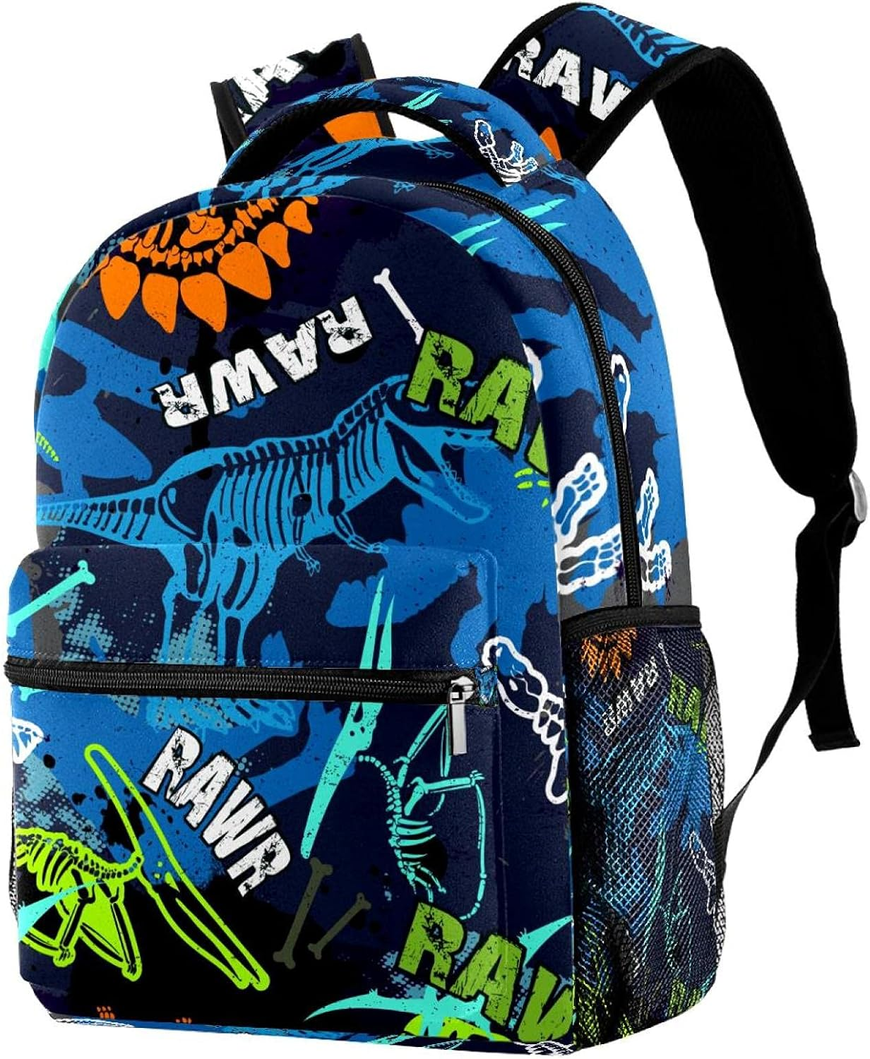 Grunge Design for Boys Dino Pattern Backpack Students Shoulder Bags Travel Bag College School Tote Backpacks image number 2