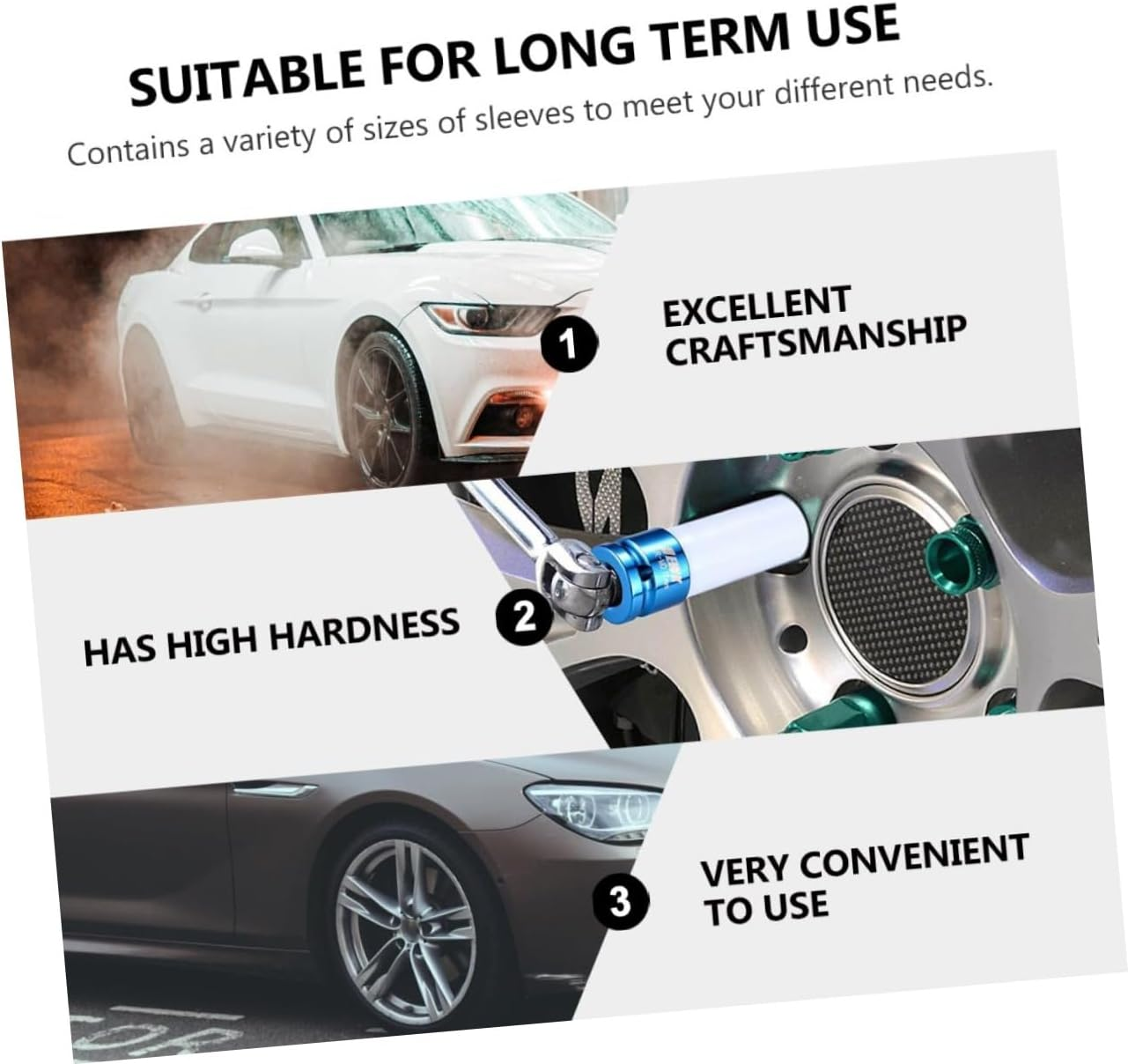 COOLHIYA 5Pcs Car Tire Screw Protective Sleeve Tire Disassembly Tool for Automotive Wheels