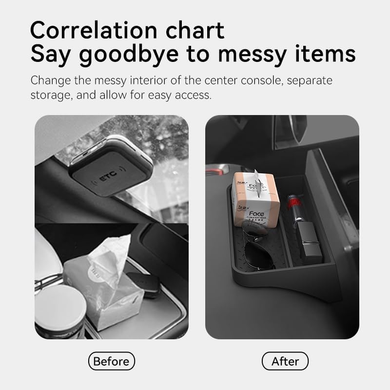 For BYD Shark 6 Dash Screen Back Storage Box, Silicone, Black, Adhesive-Backed Organizer 2024-2025 BYD Shark Accessories