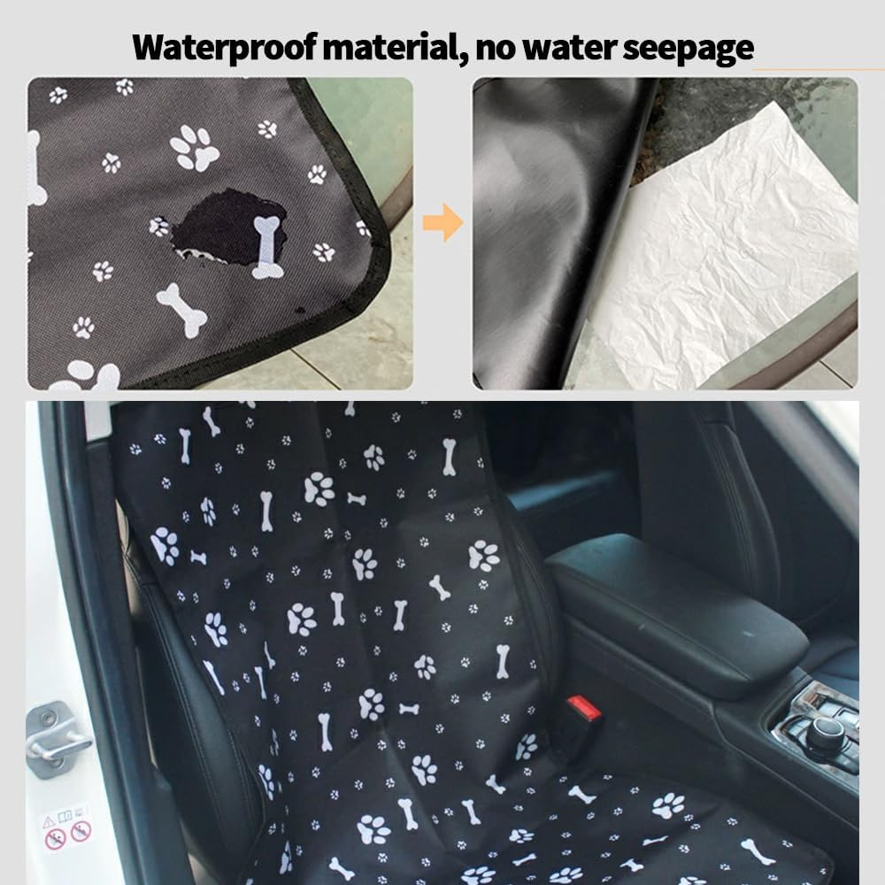 TOMVAES Dog Car Front Seat Cover, Waterproof & Non-Slip Folding Pet Car Seat Protector Cover against Pet Hairs & Soiling 41.7" L X 19.4" W image number 4