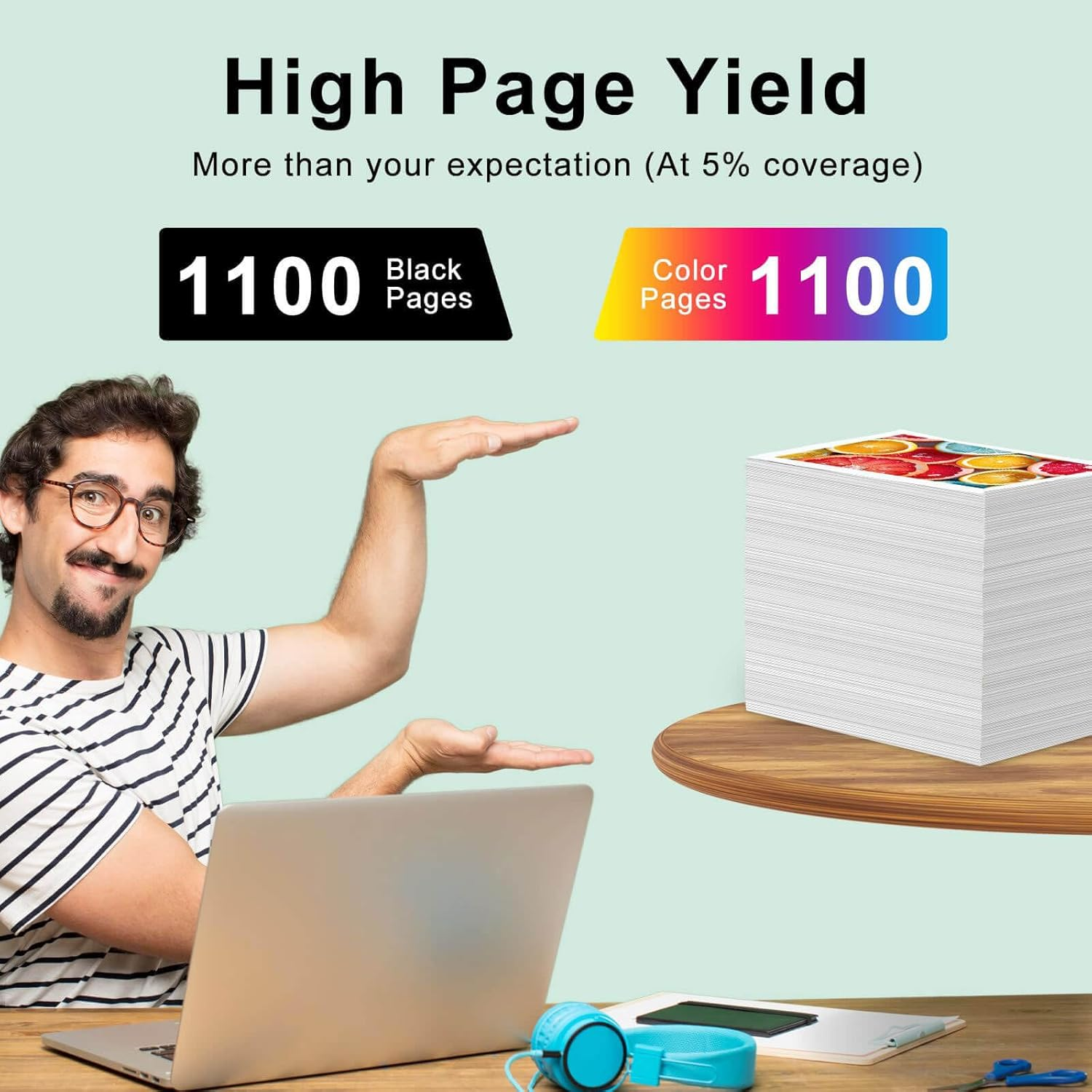 812XL Ink Cartridge for Epson, Compatible T812 XL for Epson Workforce Pro WF-3820 WF-3825 WF-4830 WF-4835 WF-7830 WF-7840 WF-7845-2 Black, 1 Cyan, 1 Magenta, 1 Yellow image number 6