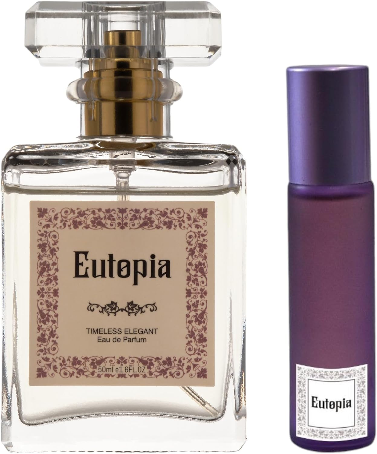 Eutopia Perfumes | Timeless Elegant Set 50Ml Perfume + 10Ml Perfume Oil | Inspired by Garmani Si | Perfume for Women