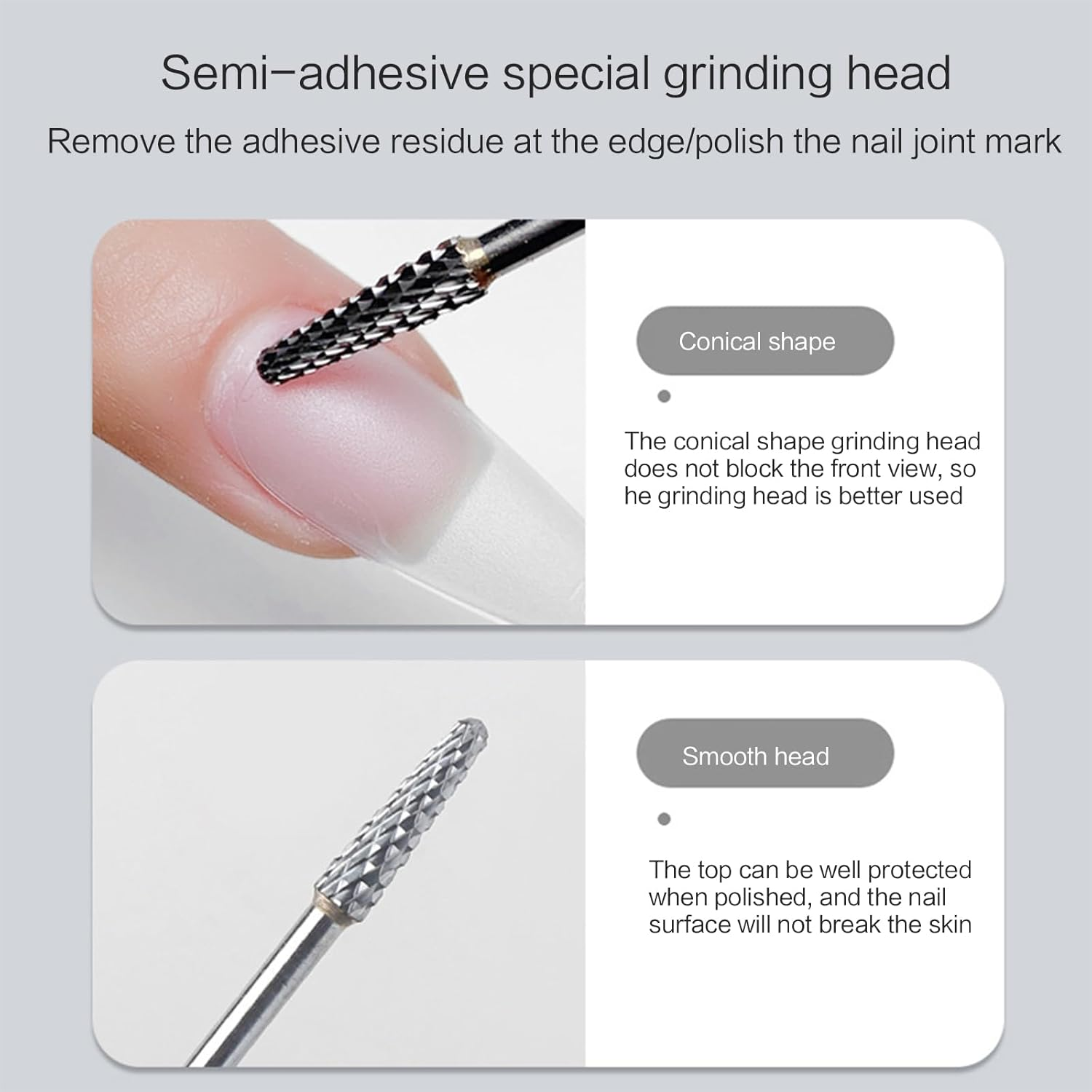 Multifunction Drill Bit Professional Acrylic Gel Nail Cuticle Quick Removal Drill Bit image number 5