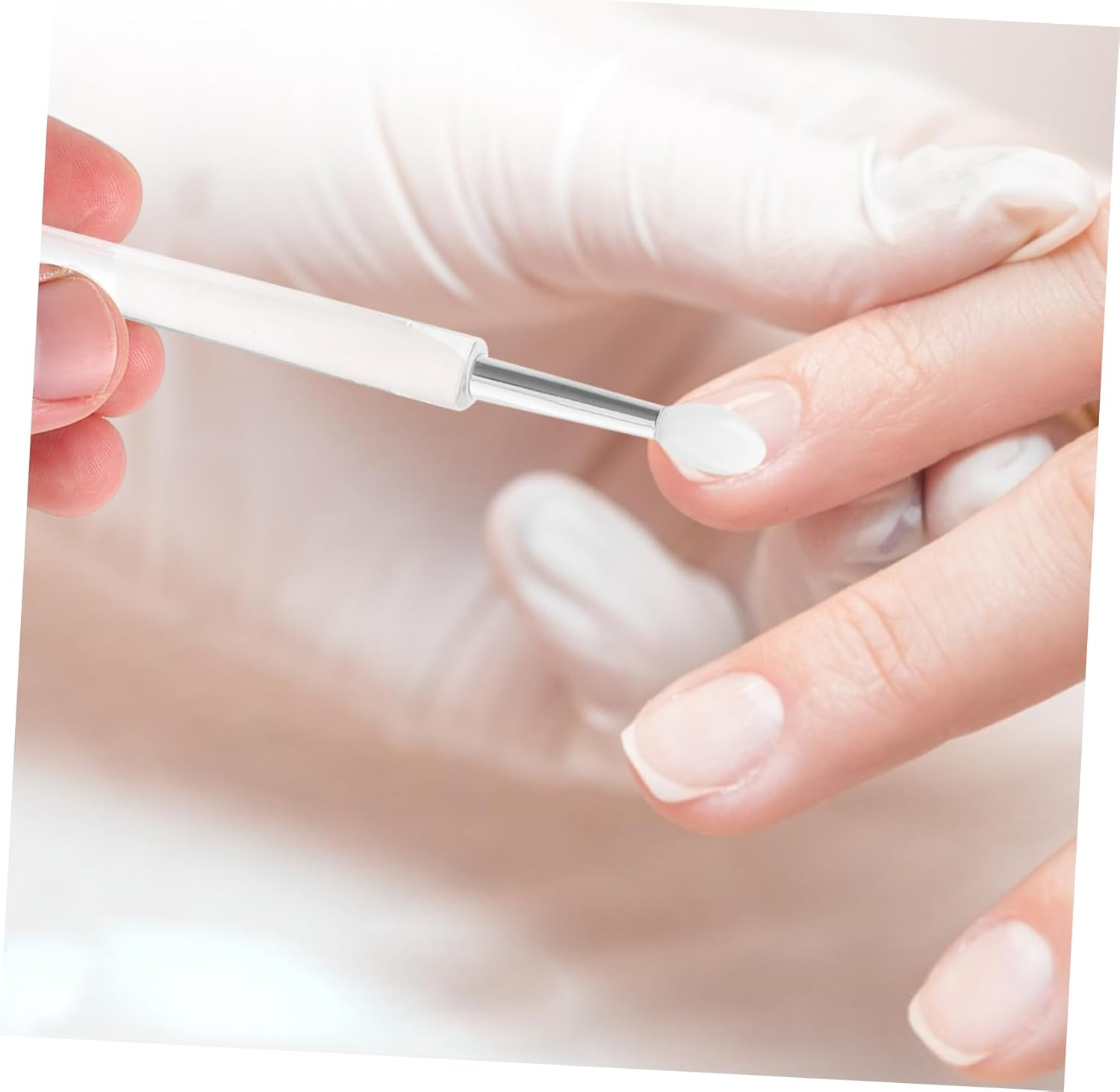 DEARMAMY 20Pcs Silicone Nail Applicator Brush Nail Polish Brush for Art Pigment Applicator for Reusable Art Tools image number 3