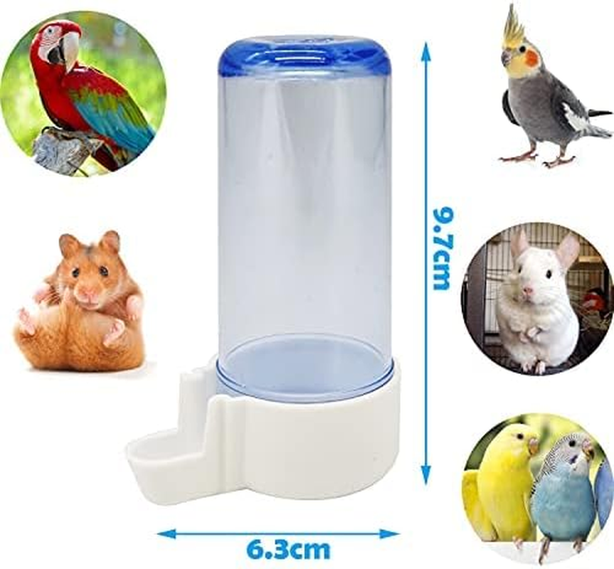 BPS BPS-51037-FBA3 Feeder/Drinker 100Cc for Bird Cage Metal with Feeder Drinker Swing Jumper Bucket Colour Random