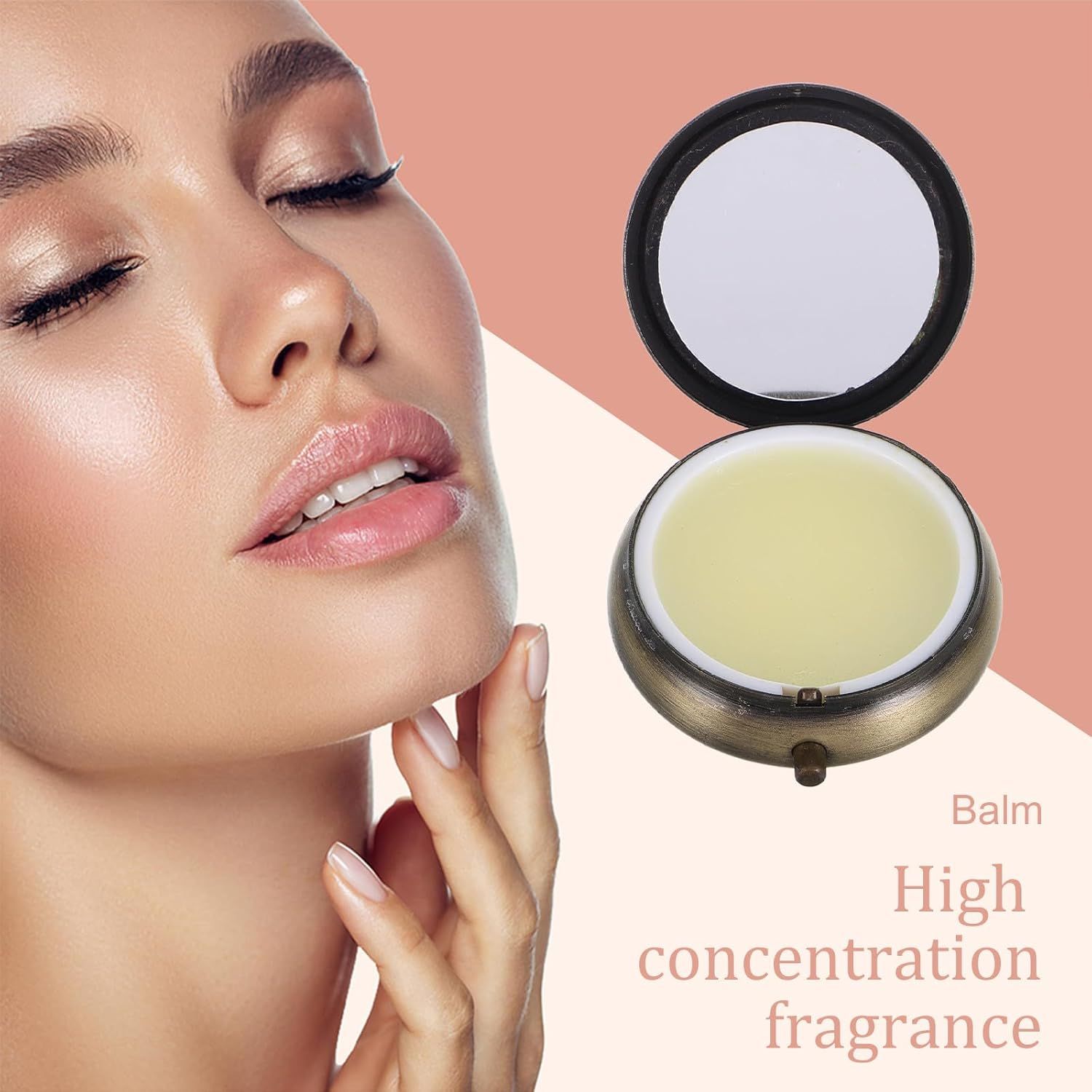 LRXIYODE Solid Balm 12G Portable Perfume Balm for Women Wood Scent Body Fragrance Solid Cologne with Fresh Aroma Convenient Travel Use image number 5