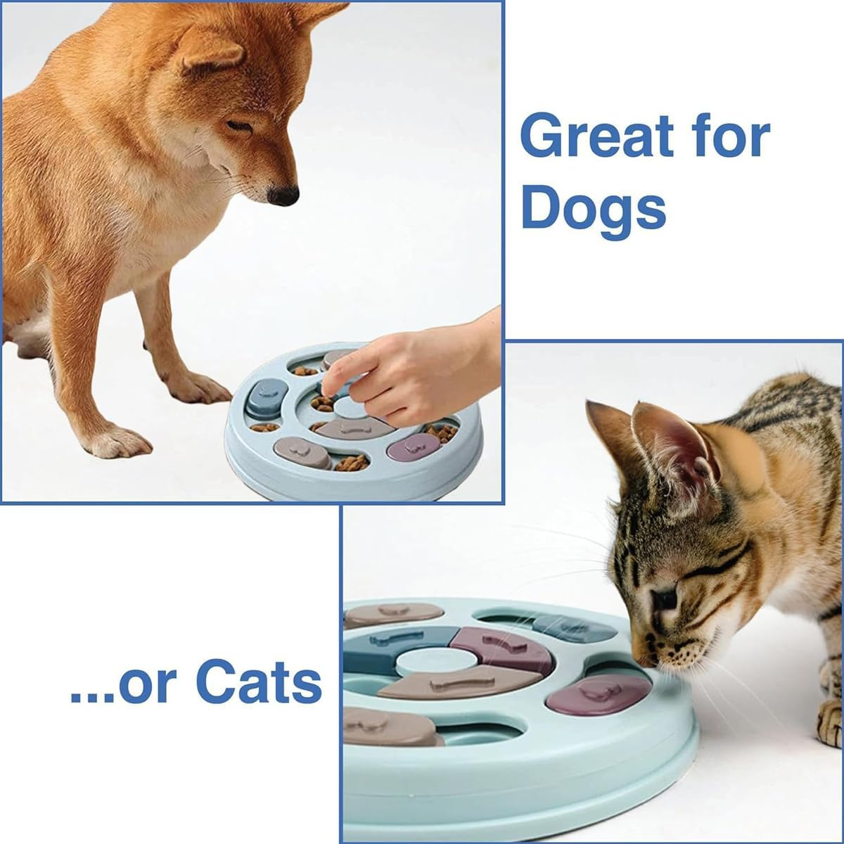 CENPEK Dog Puzzle Game Feeder Dog Game Education Intelligence Dog Puzzle Game Dog Game with Non-Slip Slow Feeder Puzzle Bowl for Puppies Pets image number 4