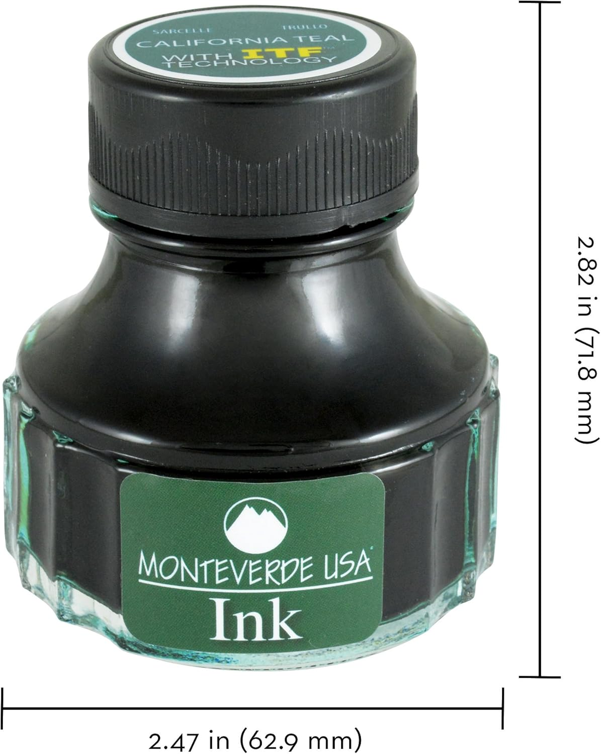 Monteverde USA Ink with ITF Technology 90 Ml California Teal (G308CT) image number 2
