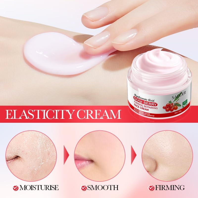 Goji Berry Anti-Wrinkle Firming Repairing Cream Cares for Delicate Skin 50Ml image number 6