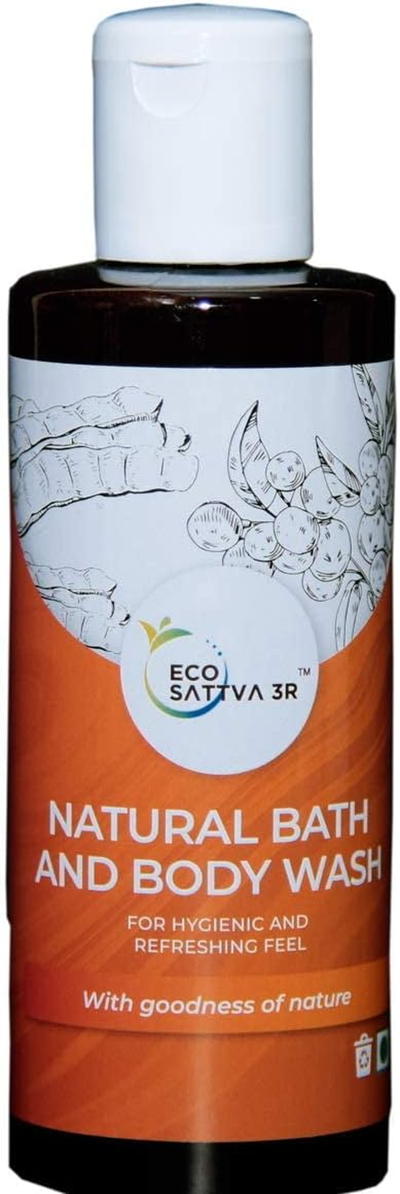 Shower Combo - Ecosattva 3R - Natural Bath&Body Wash and Natural Shampoo (200Ml Each) image number 3