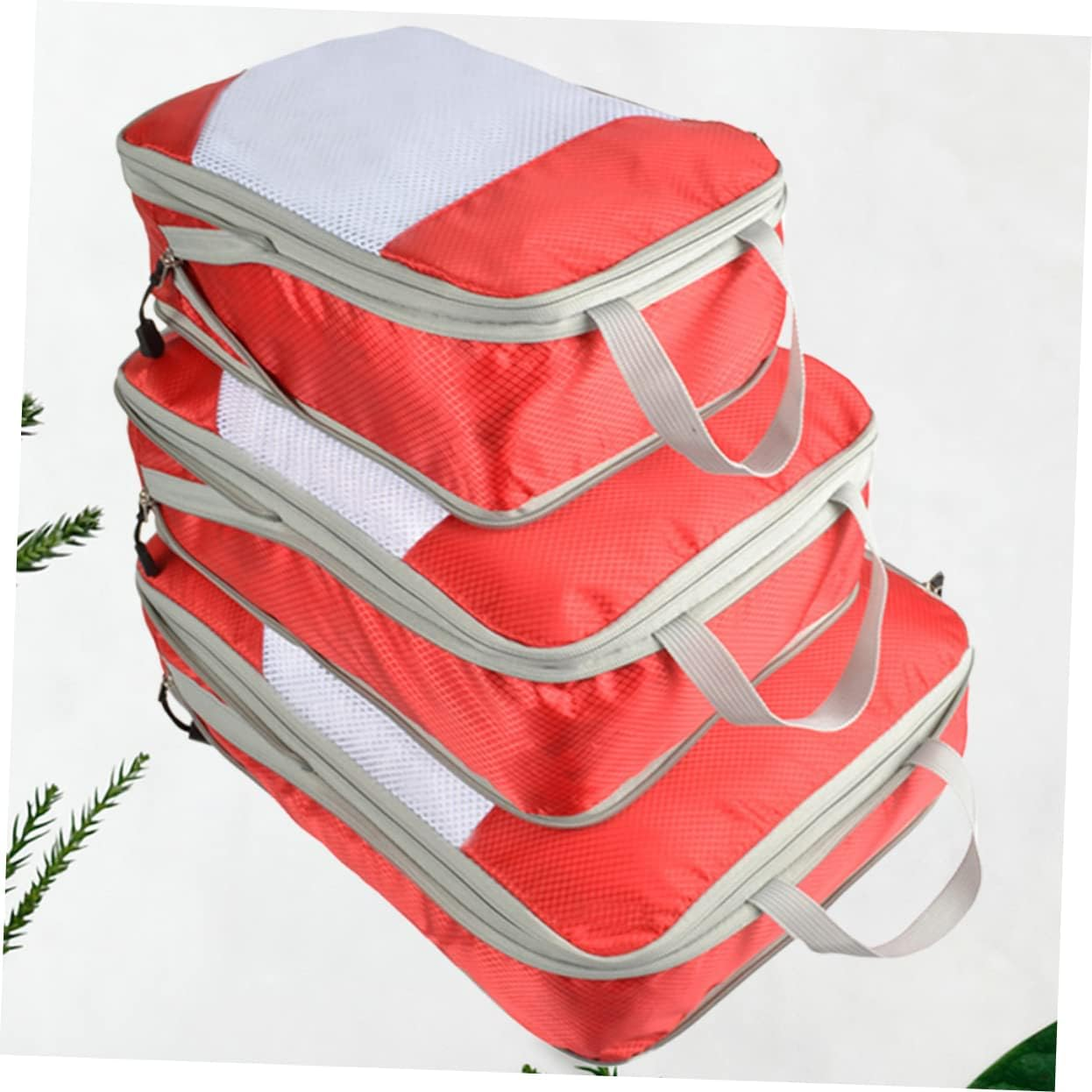LIFKOME 3Pcs Travel Case Nylon Bags Compression Storage Suit for Luggage Clothes Storage Pouch image number 1