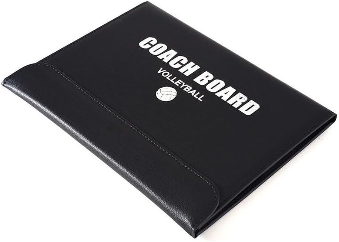 SPPHOENIX Foldable Volleyball Coach Tactics Board - Double-Sided Magnetic Coaching Clipboard, Strategy Planning Book Set image number 1