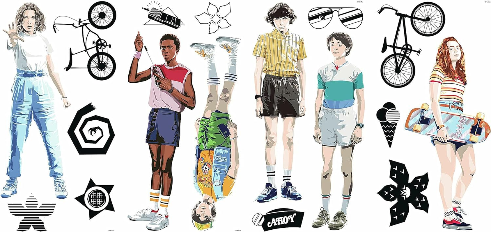 Roommates RMK4675SCS Stranger Things Peel and Stick Wall Decals image number 2