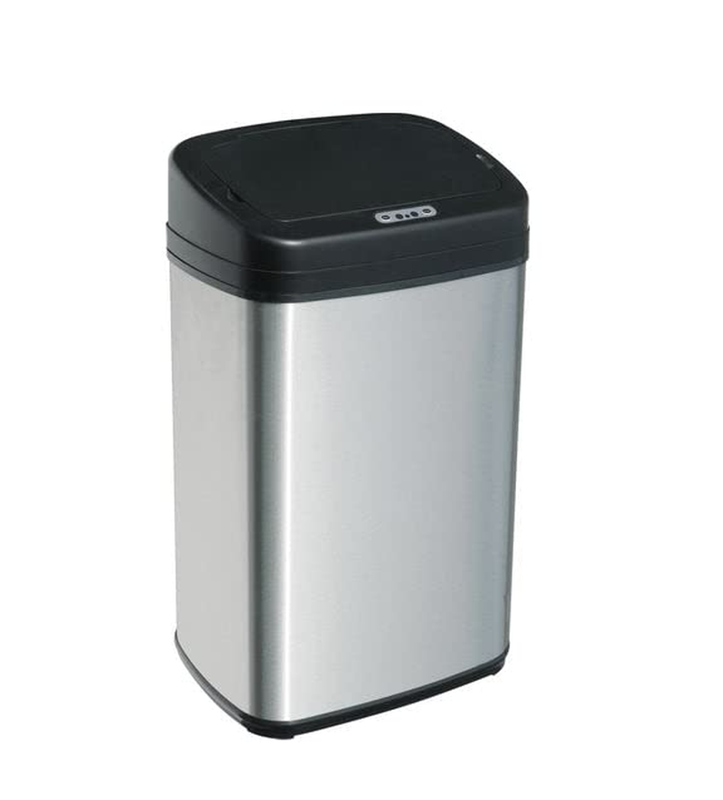 Sensor Bin 50L Silver Stainless Steel Rubbish Bin Motion Automatic image number 2