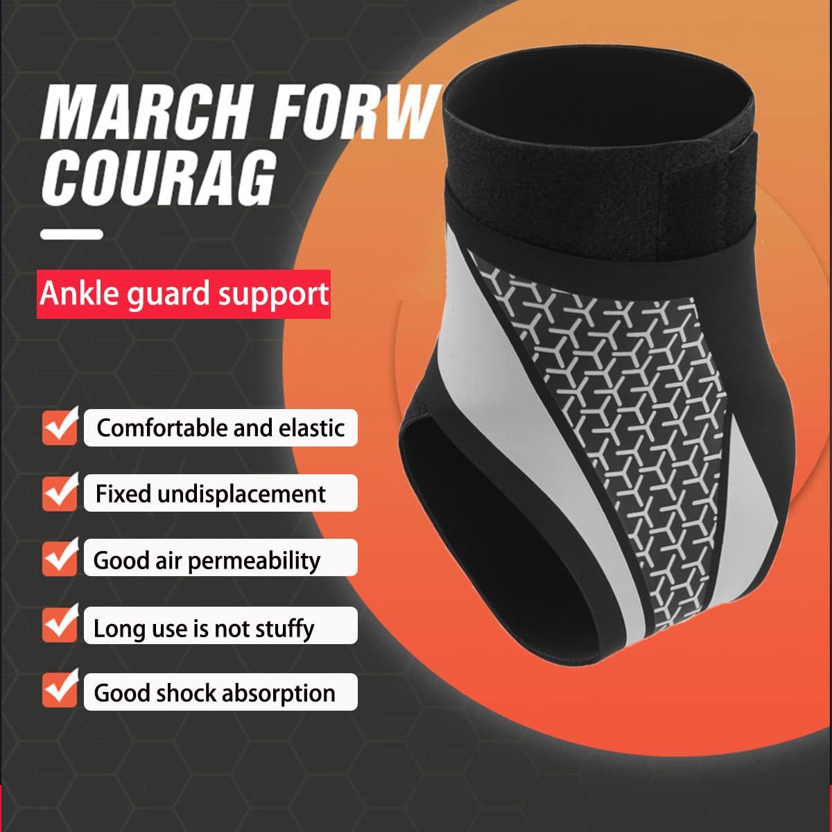 Ankle Support Brace， Open-Heel Ankle Brace with Adjustable Straps for Sports Protect, Plantar Fasciitis, Achilles Tendonitis, Ligament Damage, Injury Recovery，Male and Female,Uniform Size/No Distinction between Left and Right (Right, Gray) - Purple image number 5