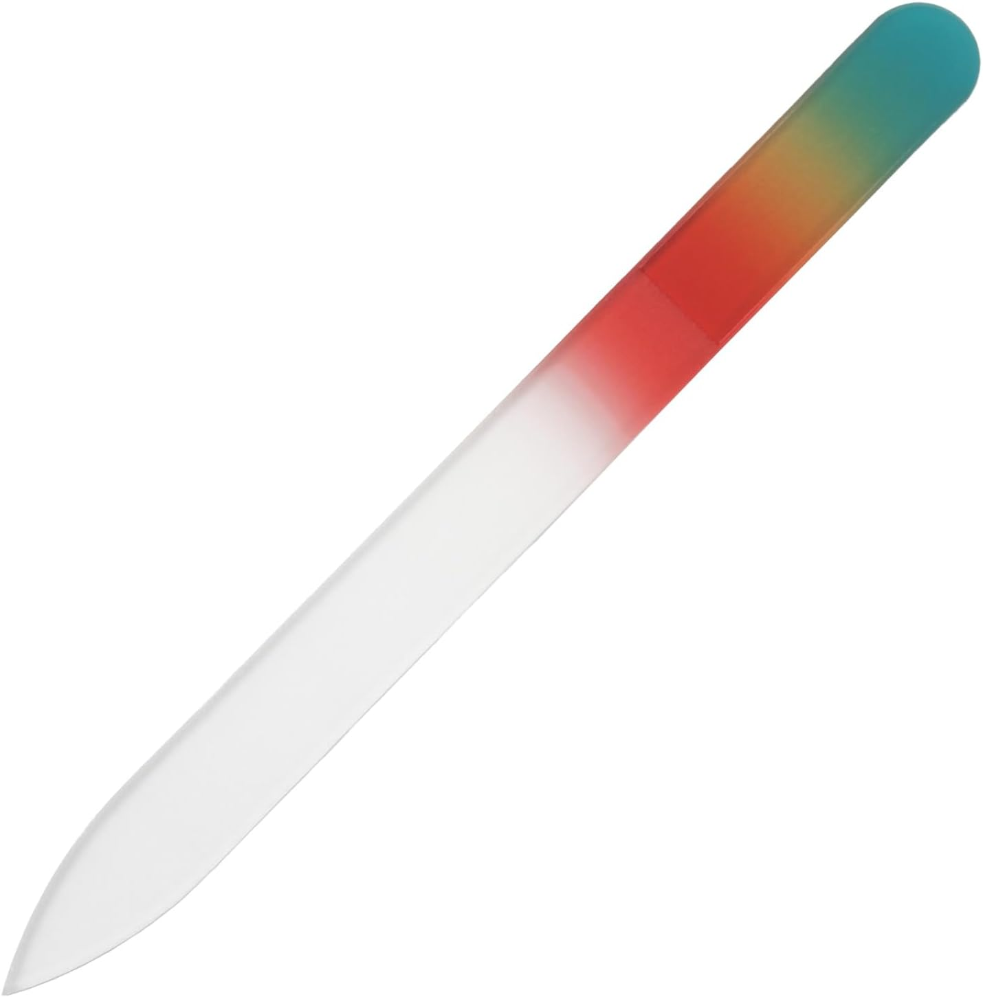 Shin Asahi Corporation Merites Glass Nail File Tricolor Type D M Single Sided Multicolor 48 CT048