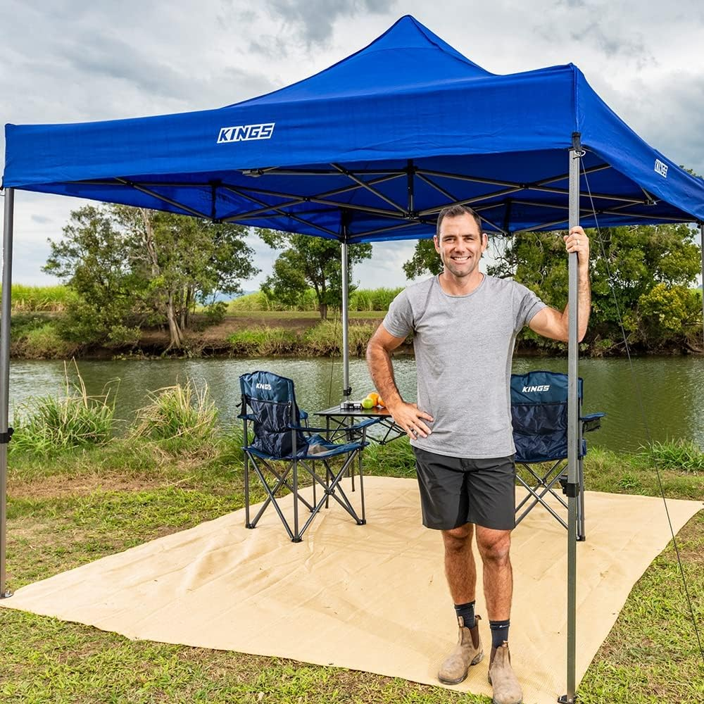 KINGS Portable Gazebo 3M X 3M Heavy Duty Steel Frame UPF50+ Waterproof Camping image number 4