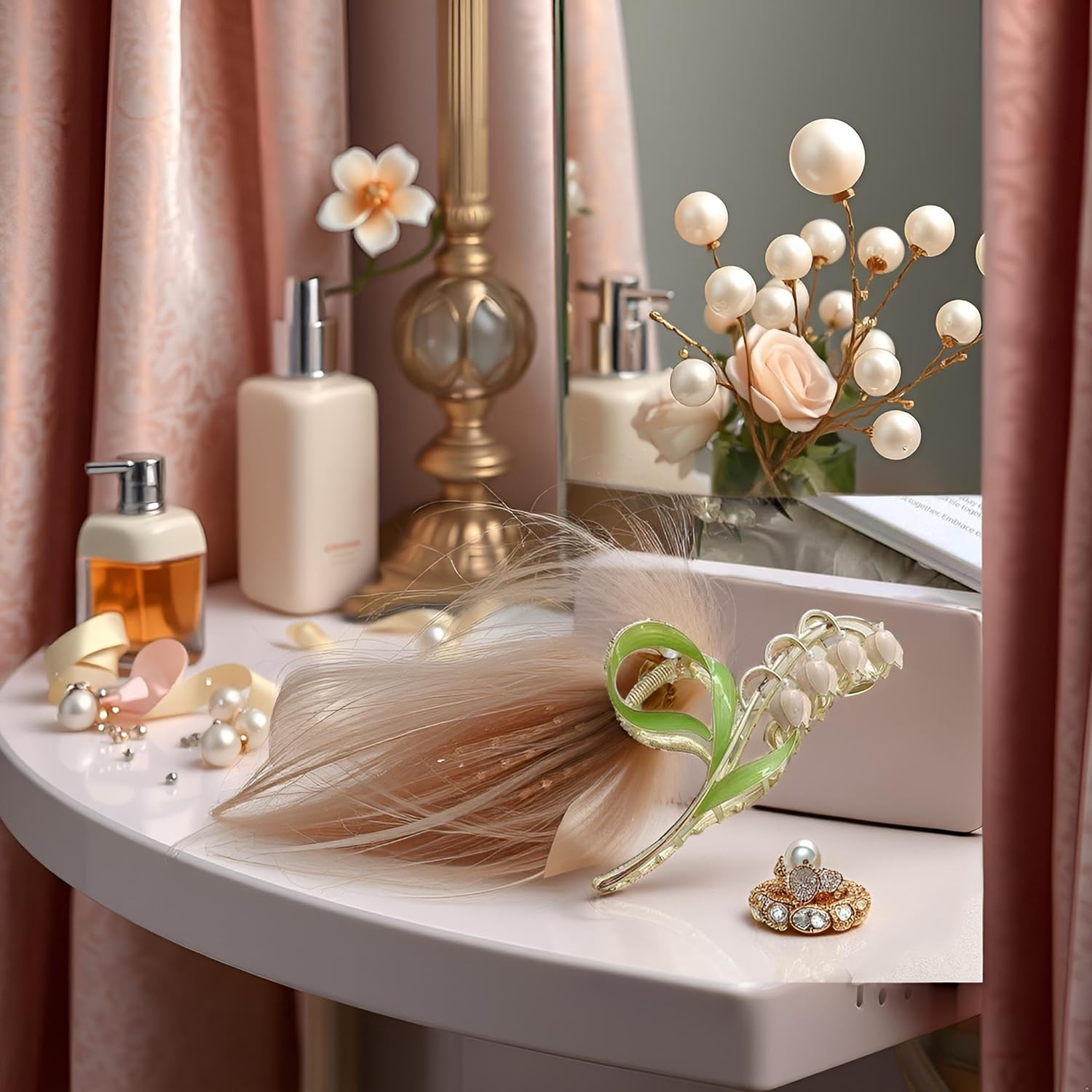 Tulip Hair Clips Large Non-Slip Hair Clips Strong Hold Hair Accessories for Women Girls Hair Clips image number 3