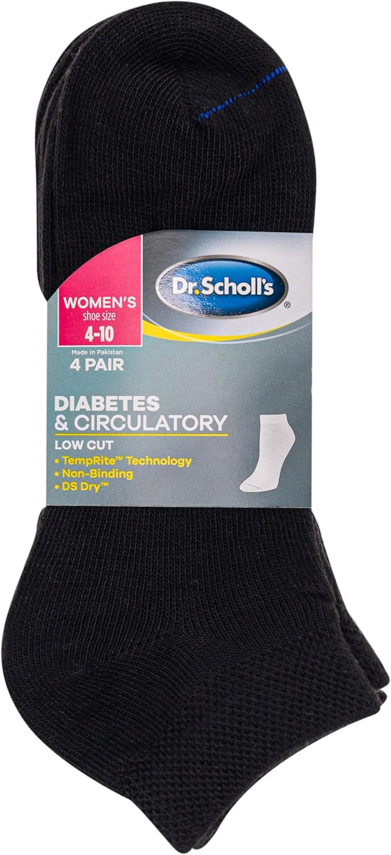 Dr. Scholl'S Women'S Diabetes & Circulator Socks-4 & 6 Pair Packs-Non-Binding Moisture Management image number 6