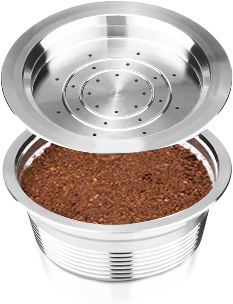 XBERSTAR Metal Coffee Reusable Capsules Filter Pods for LAVAZZA a MODO MIO JOLIE (Stainless Steel) image number 4