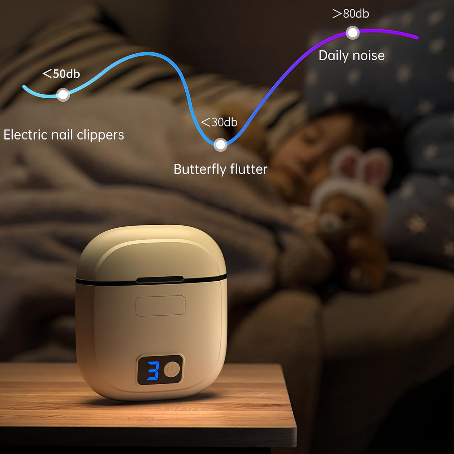 Lancoon Electric Nail Polisher with Safety Low Noise 3 Speeds LED Light LCD Display Nail Scraps Storage Rechargeable Nail Clippers Small for Adults Elderly Baby Home - Pink image number 6