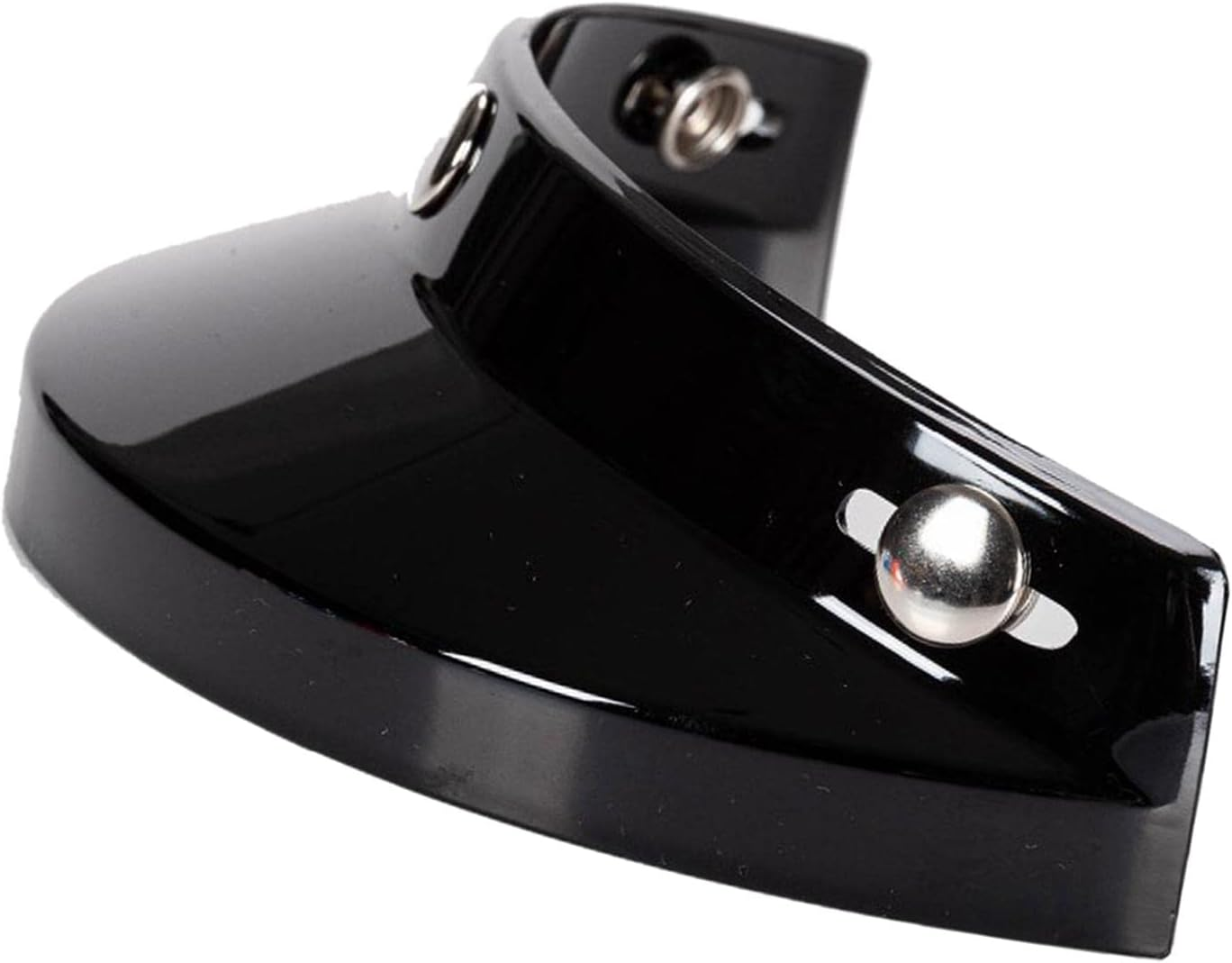 Generic Retro Helmet Visor, 3 Snap for 3/4 Helmets Accessories Parts Direct Replaces, Black image number 2