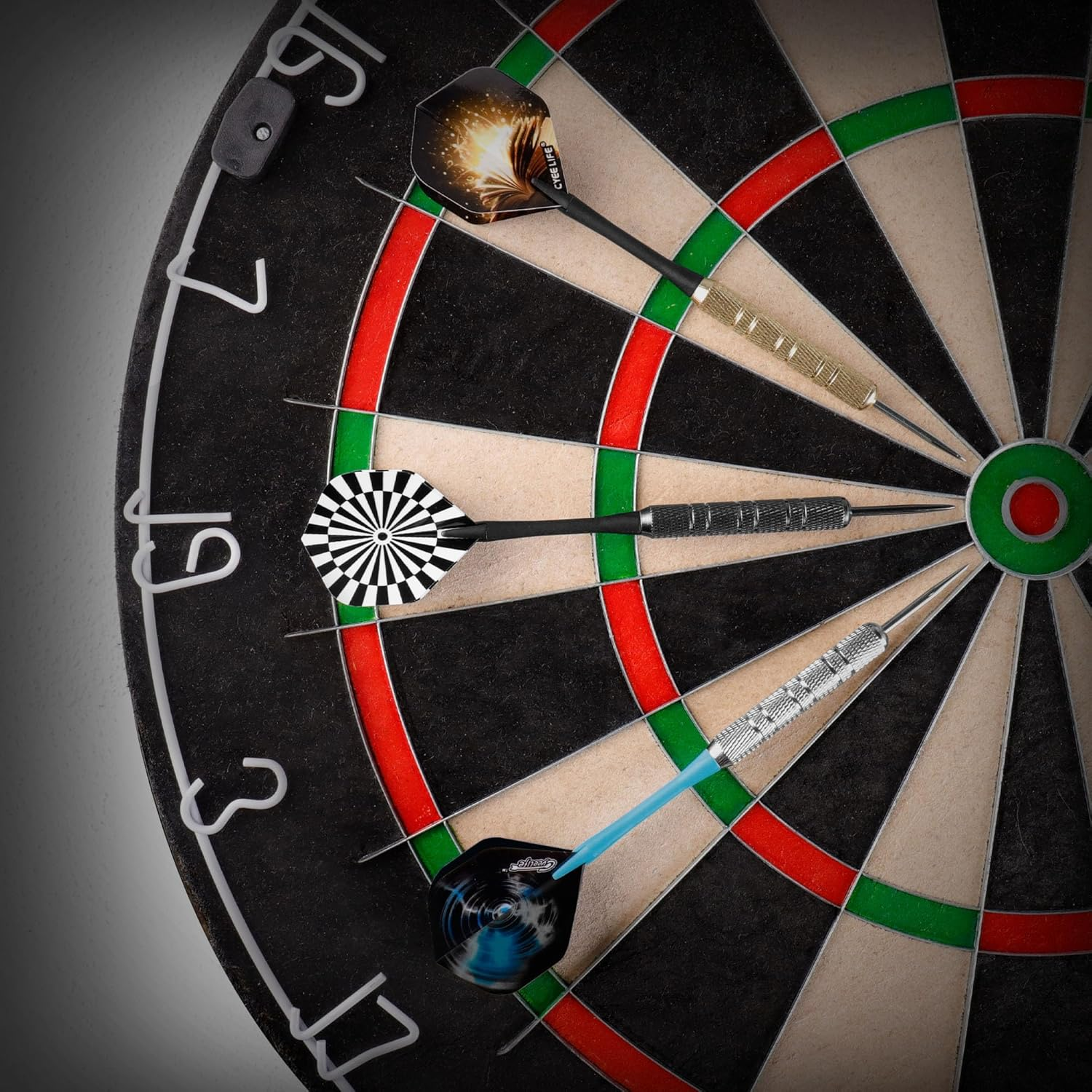 Cyeelife Steel Tip Darts,18Pcs Professional Metal Darts, Darts Metal Tip Set, Metal Darts for Dartboard,For Beginners and Hobbyists